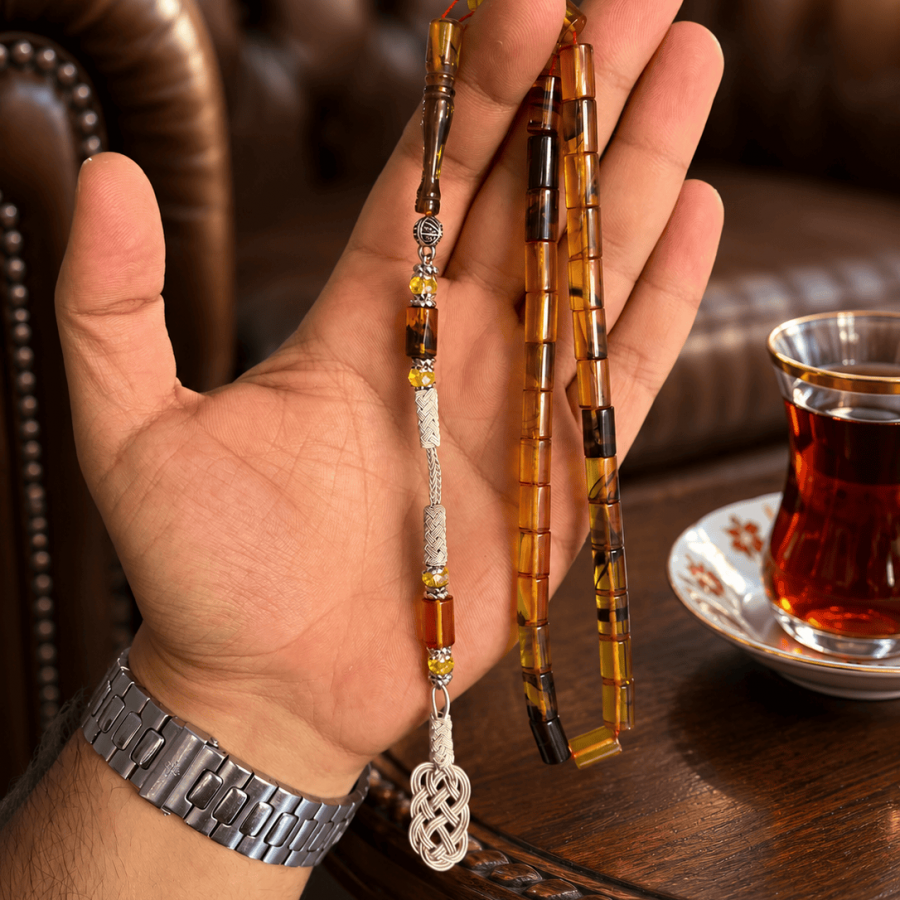 Hareli Kazaz Püskül Kesme Ateş Kehribar