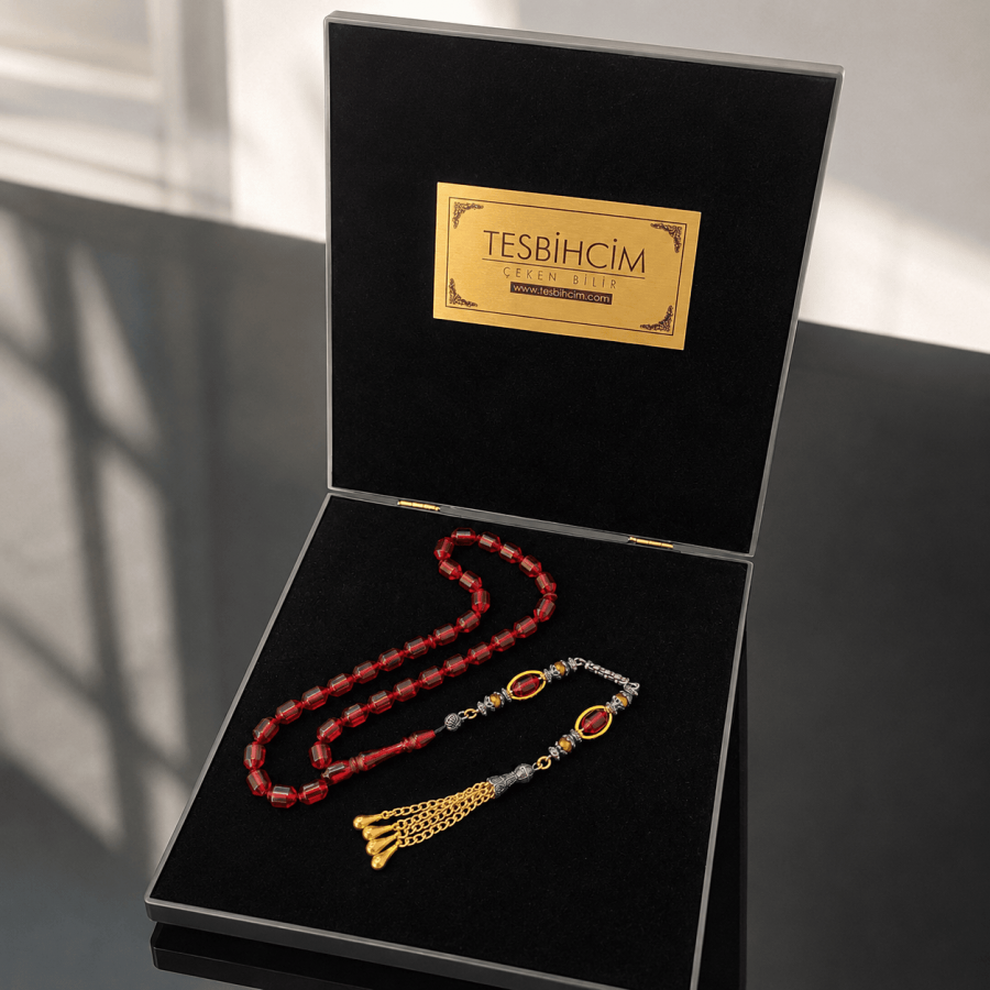 Mühür Kırmızı Gold Ateş Kehribar