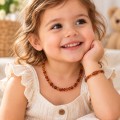 Kehribar Bebek Diş Kolye ve Bilekliği
